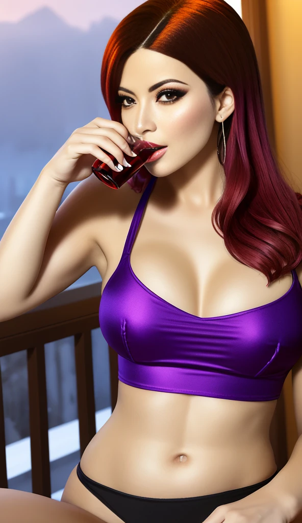 Stepmother, A Beautiful Wine Connoisseur Who Weaves Sensuality Into Every Sip, Blurring Boundaries With Her Intoxicating Allure