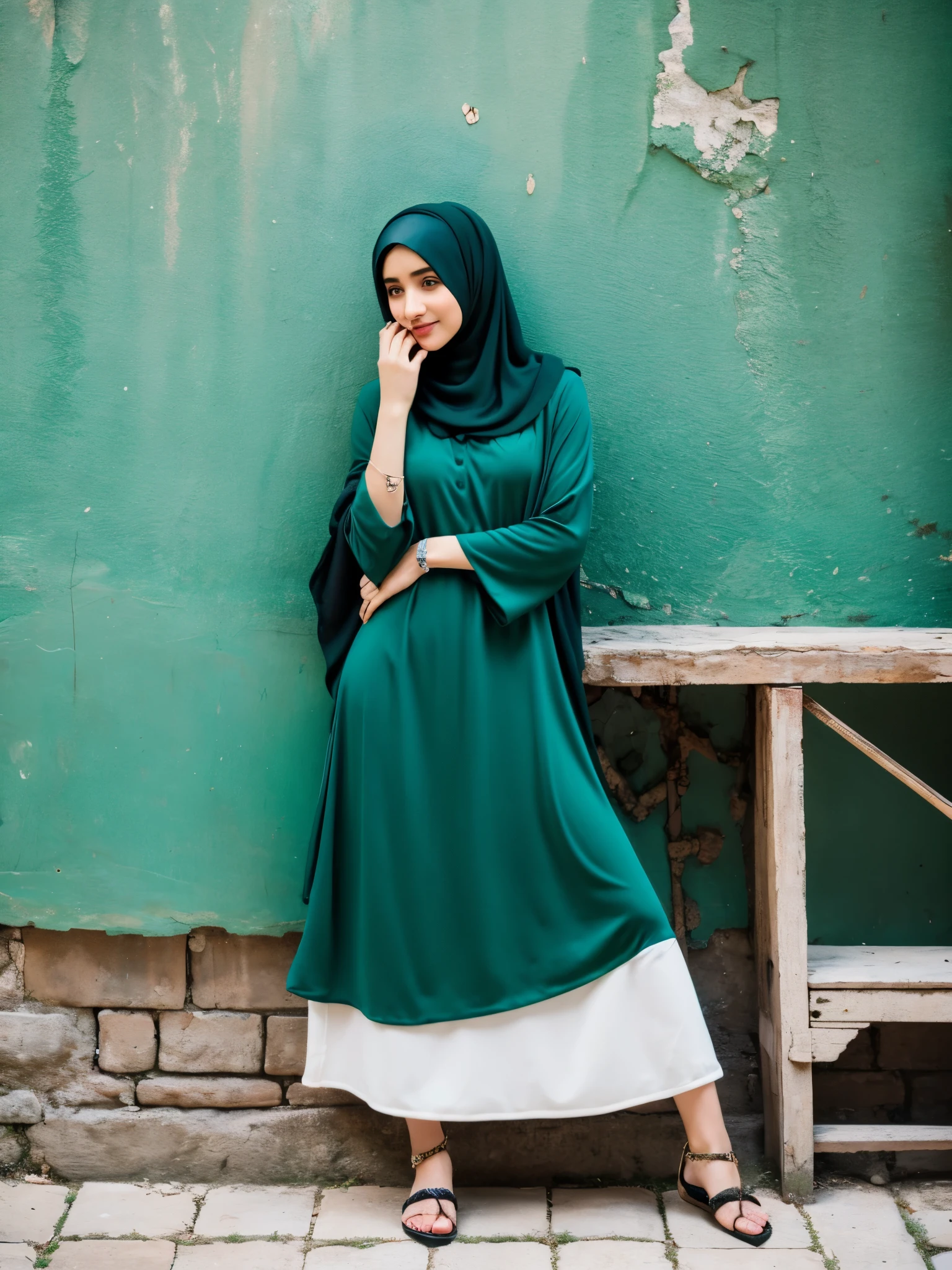 hijab, dress, venesia