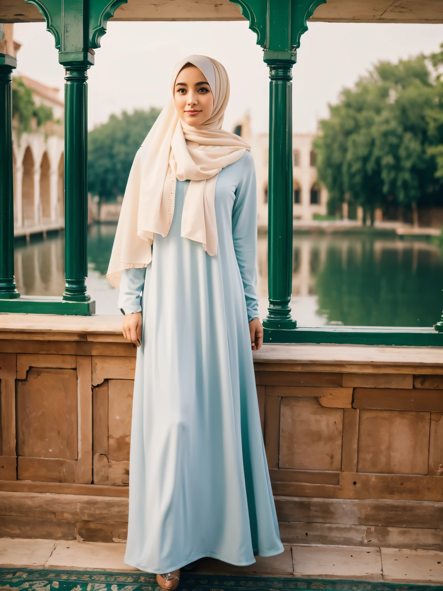 hijab, dress, venesia