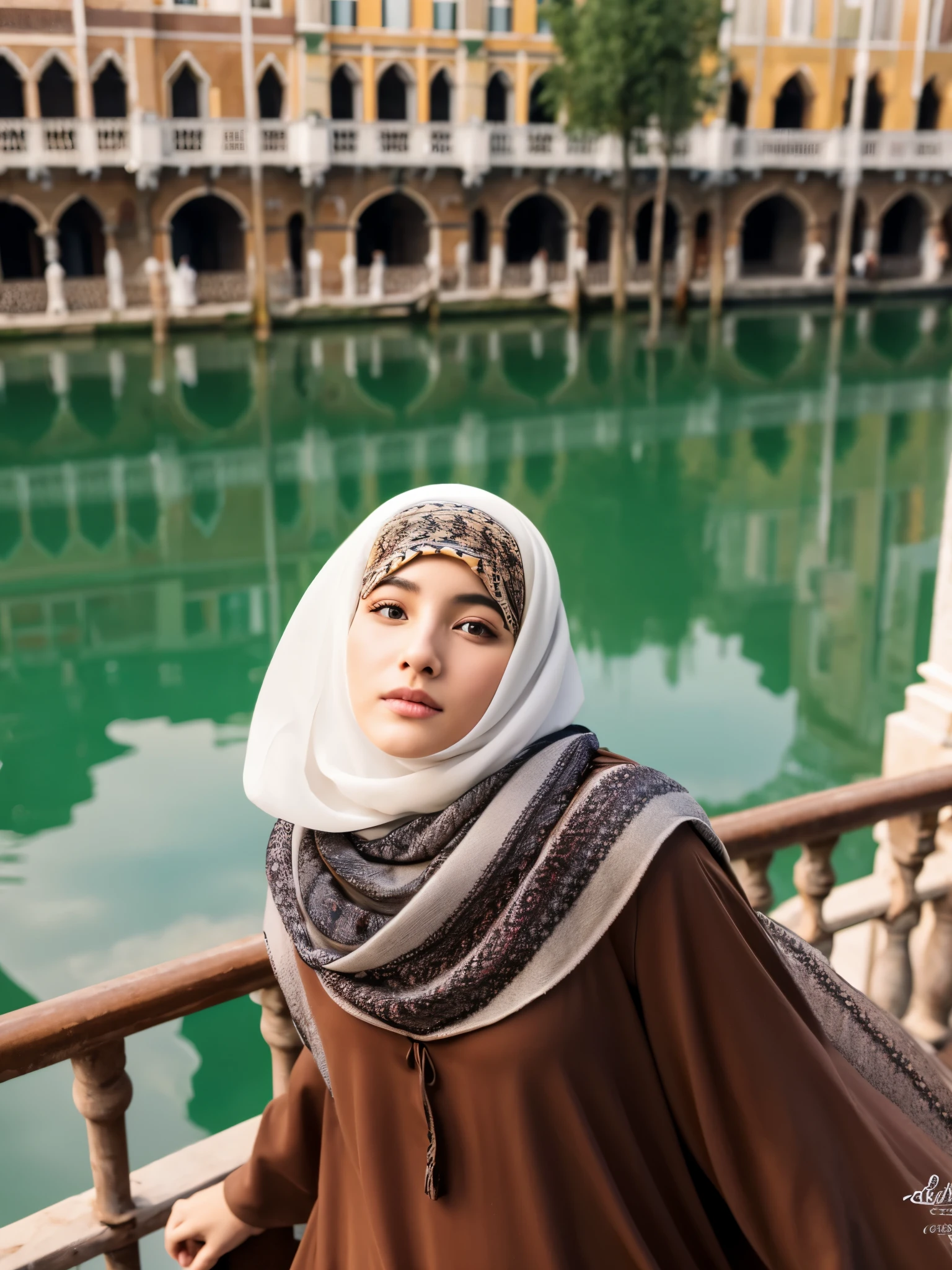 hijab, dress, venesia