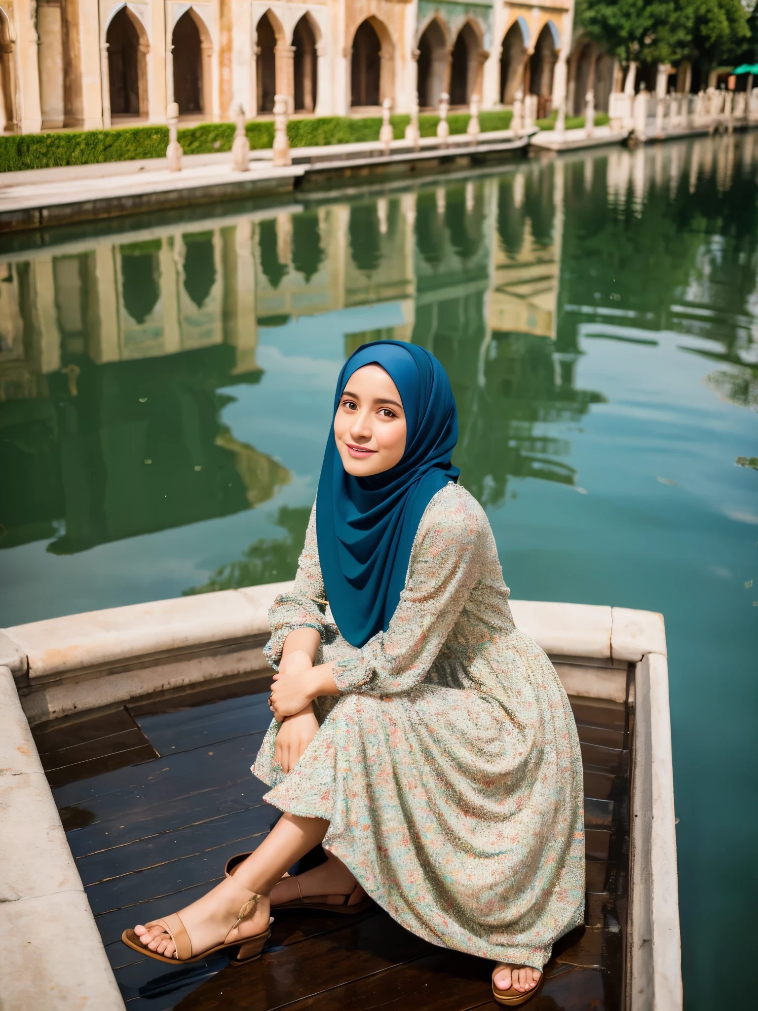 hijab, dress, venesia