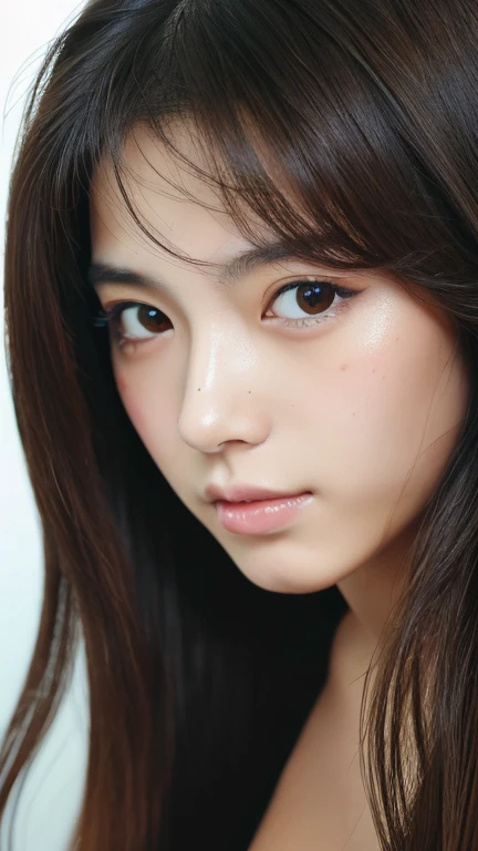 (masterpiece,最high resolution,high resolution:1.3),
(8k,Raw photo,photo real:1.2),(Glossy skin),
(Muscles are fresh and fine,Yan detailed,Eye details:0.5),
japanese idol,Super beautiful face 1girl,solo,tea hair,long hair,
(worstquality,low quality:2),(painting,sketch,flat color),
monochrome,grayscale,
ugly face,bad face,bad anatomy,deformed eyes,Chipped finger,
(acne:1.1),(skin stains:1.1),mole