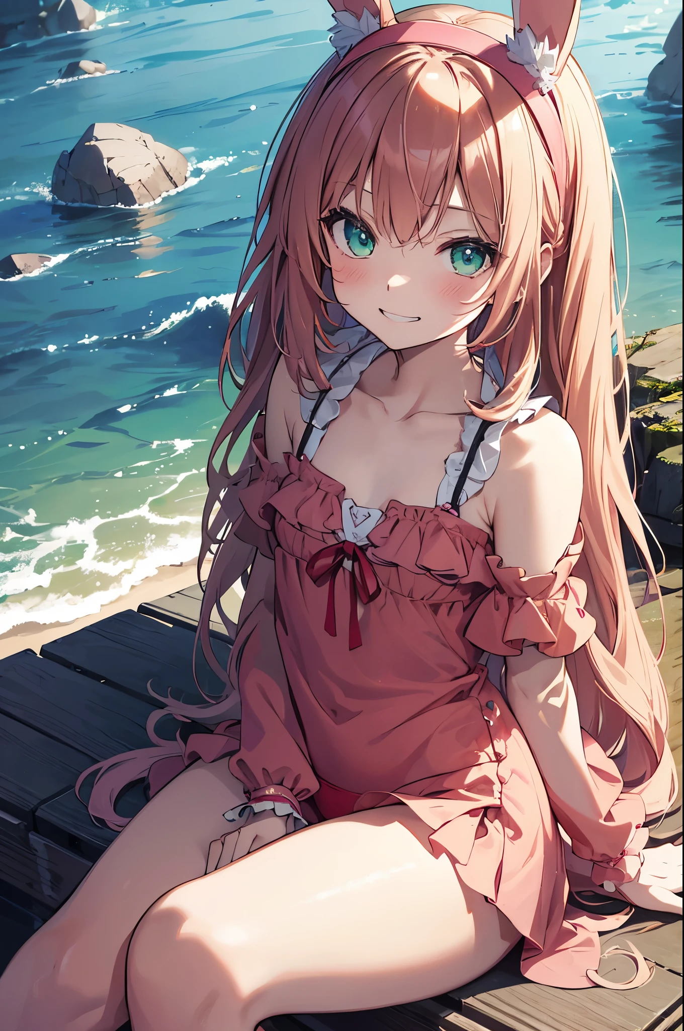 <lora:SumiSakurasawa:0.65>,high res, masterpiece, Sumi Sakurasawa, solo, 1girl, cute, outdoors, detailed eyes, ((red_brown eyes))