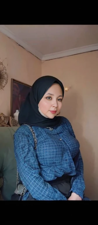 1 mature hijab woman, real huge breasts :96.9, real nipples,