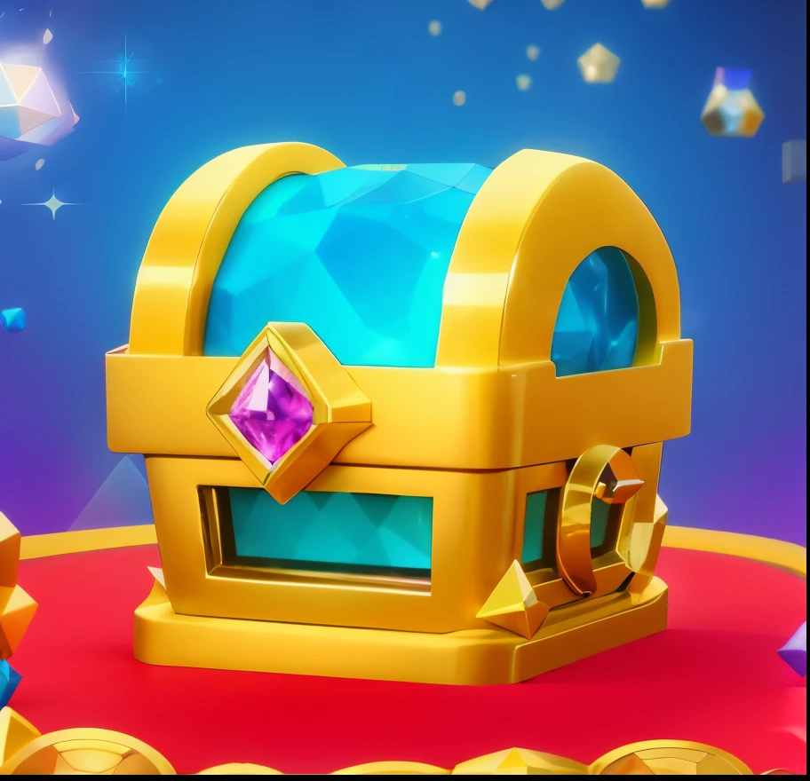 a close up of a Kaneko with a diamond on top, luxury display cabinet, treasure s, treasure , set with precious stones, , high, loot box, treasures, 3D icon, Kaneko, Presenting magic gems, beset with precious stones, Kaneko and gems, gems and Kaneko, Kaneko and treasure, Stylized gaming icons