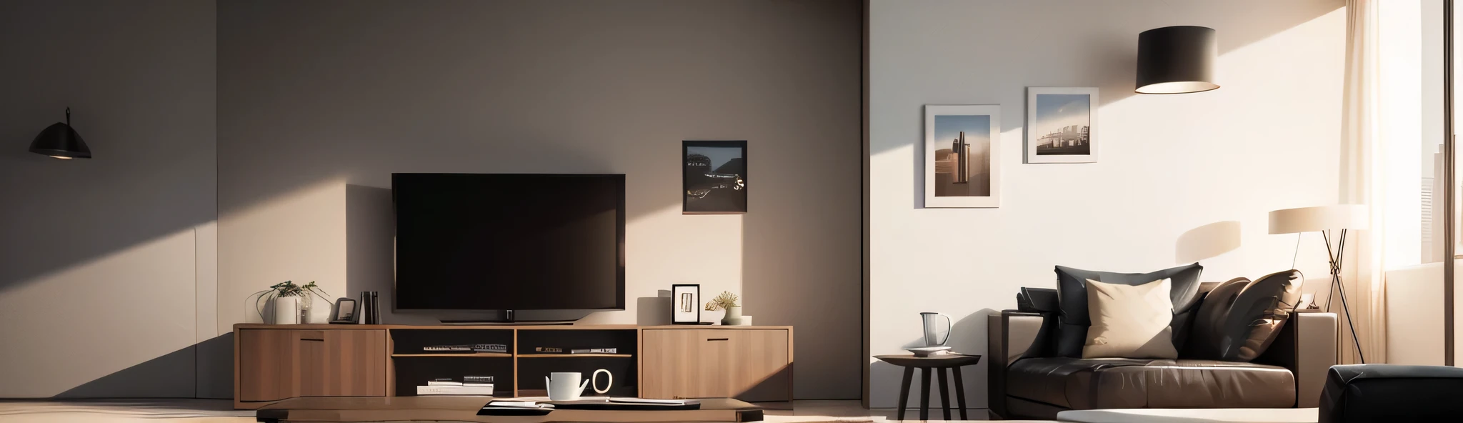 images for pictures of a living room wall, minimalist style coffee mugs, realistic, 16k --auto --s2 parameter 1200 x 160