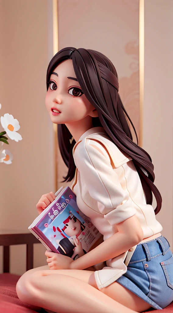 Fede asian woman sitting on bed holding magazine, Xision Wu, gorgeous young korean woman, Minami Zaiwa, beautiful south korean woman, beautiful young korean woman, actress from korea, Korean female fashion model, xintong chen, korean girl, Li Zhien, Li Zhien, wenfei ye, korean woman, cute korean actress