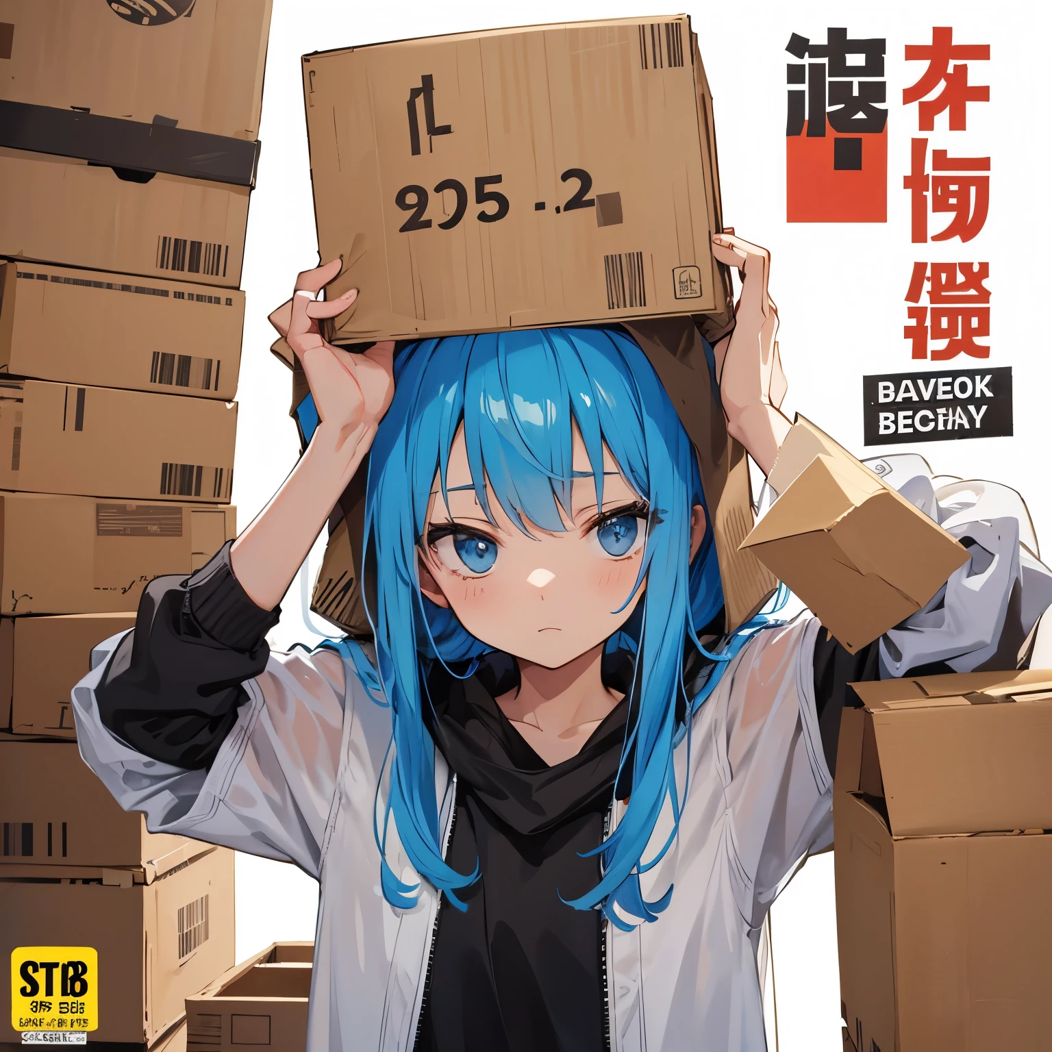 cover your head with cardboard