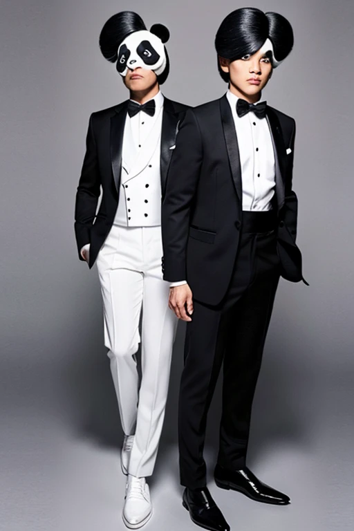 panda、tuxedo、muscle