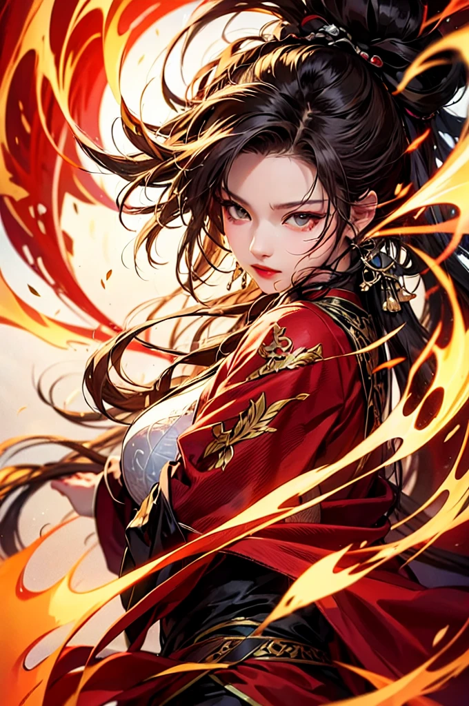Xianxia style,1girl,Above the chest,A picture full of tension,solo,hot portrait of women, black eyes,epic water bending shot, in frontbeautiful glamor shot, in the style of Xianxia novel, lnuyashiki,water tribe influence, visual kei translucent color, 32k UHD, avatarall grown up,sharp focus,panchromatic film, anime,(best quality:1.2)