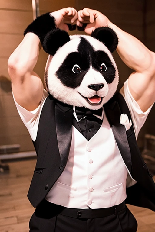 panda、tuxedo、Muscle