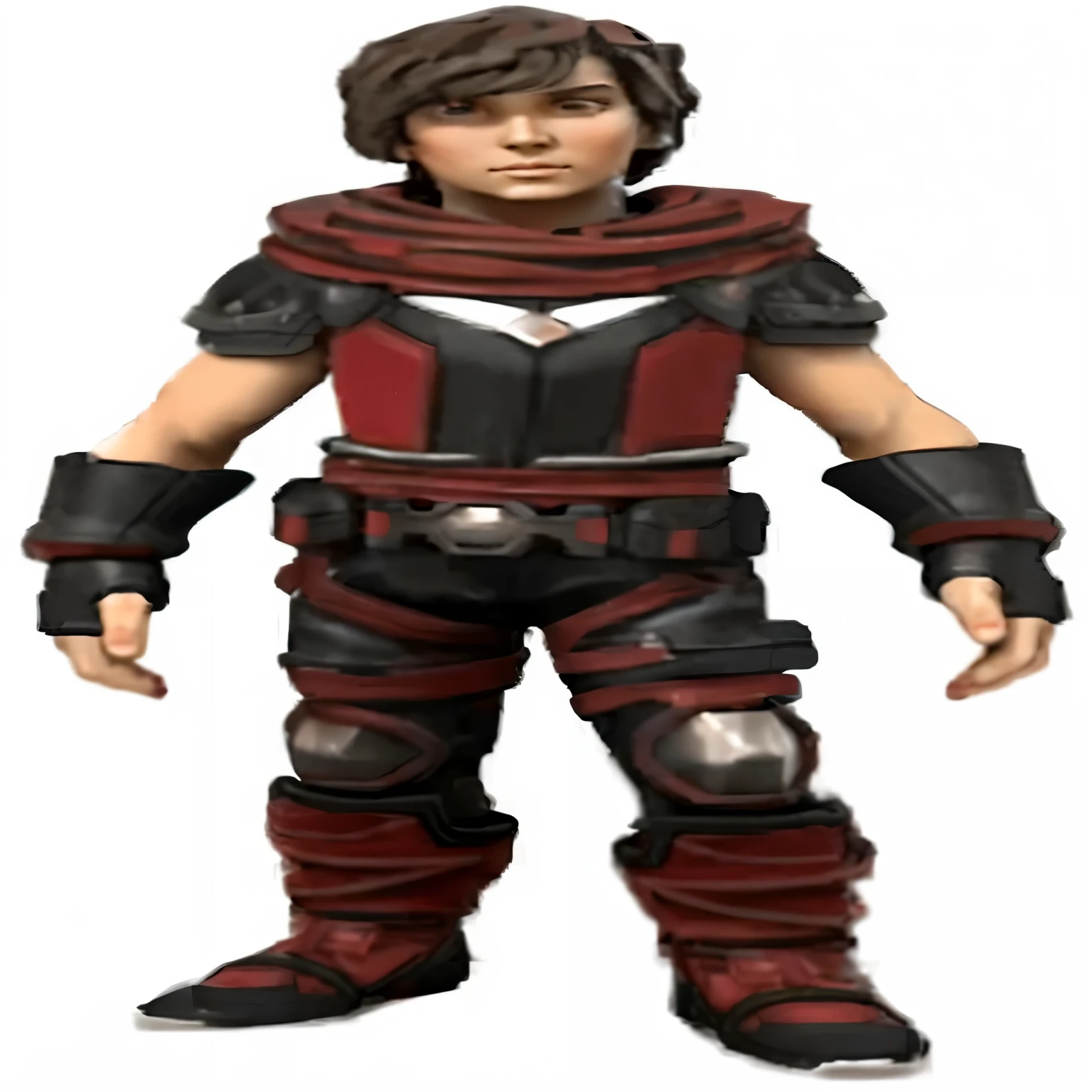 a close up of a person in a red and black outfit, black and reddish color armor, crimson heavy armor, red heavy armor, full body x-force outfit, black and red armor, render of heavy fantasy armor, blacksmith's outfit, black and red reflected armor, high-tech red armor, heavy fantasy armor, draconic looking armor, bionic armor