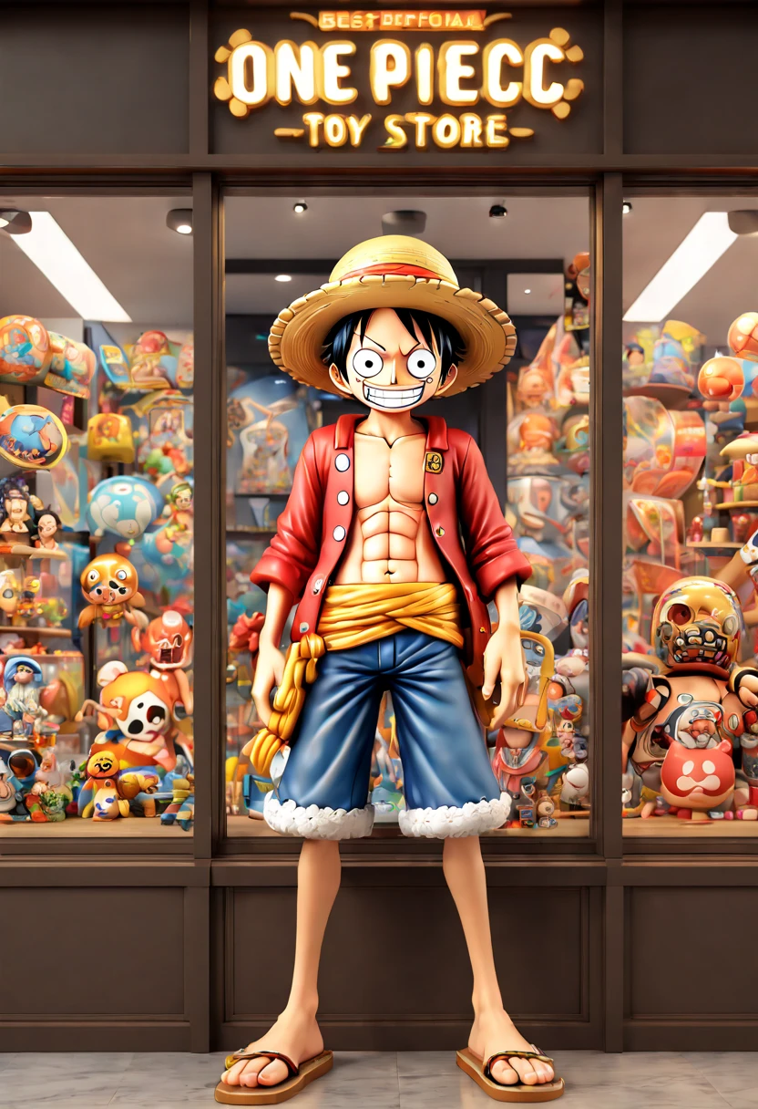 cartoon "Zootopia", Toy Store, Window Display, octane render, enhance, intricate, (best quality, masterpiece, Representative work, official art, Professional, 8k wallpaper:1.3)