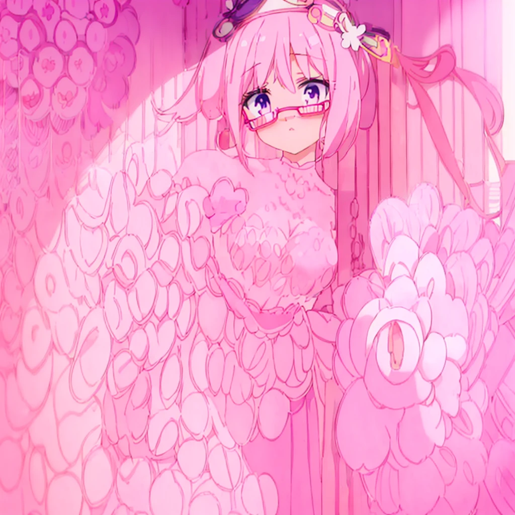 Anime girl standing in a room wearing a pink bra top and glasses, seductive anime girl, Ilya Kubshinov with long hair, small details. girls frontline, Smooth anime CG art, Sex, from girls frontline, attractive anime girl, | detailed anime, anime moe art style, marin kitagawa fanart, beautiful attractive anime woman, kotegawa yui