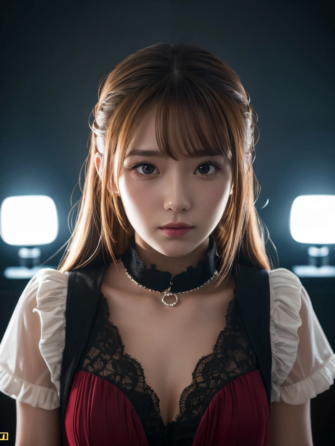 (8K, masterpiece, Best Quality, ultra-detailliert, Professional Lighting), couple,face-to-face, 24yo girl, bitch, old man,