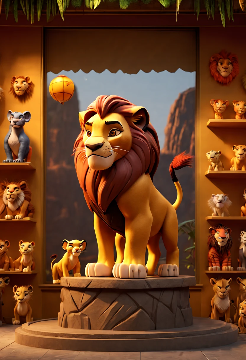 cartoon "Zootopia", Toy Store, Window Display, octane render, enhance, intricate, (best quality, masterpiece, Representative work, official art, Professional, 8k wallpaper:1.3)