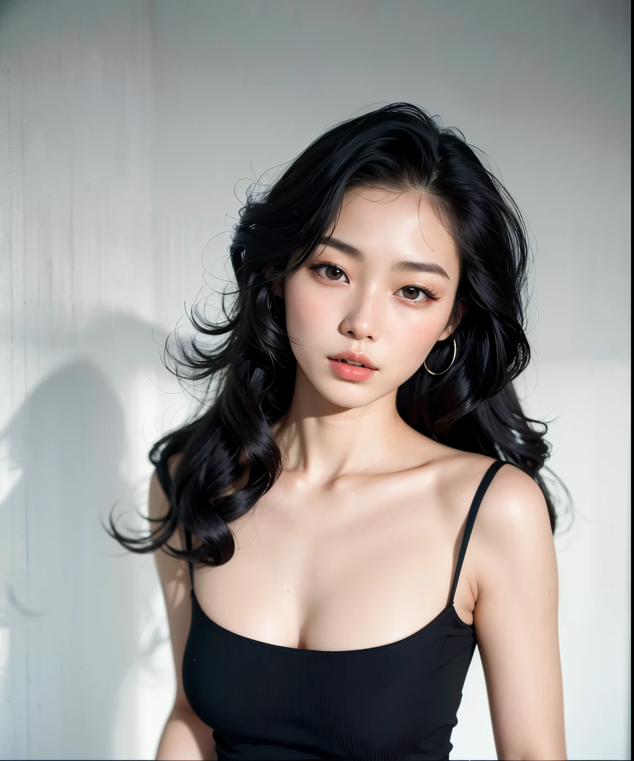 Arafed Asian woman with long black hair and black blouse, Linda jovem coreana, Linda jovem coreana, Linda mulher sul-coreana, Xisionwu, Linda modelo chinesa, wenfei you, a young Asian woman, Xintong Chen, young pale and beautiful asian face, beautiful asian girl, an Asian woman, Chengyou Liu, Yanjun Chengt, Menina coreana