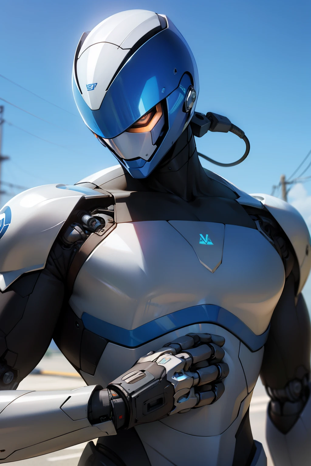 Realistic robot character 