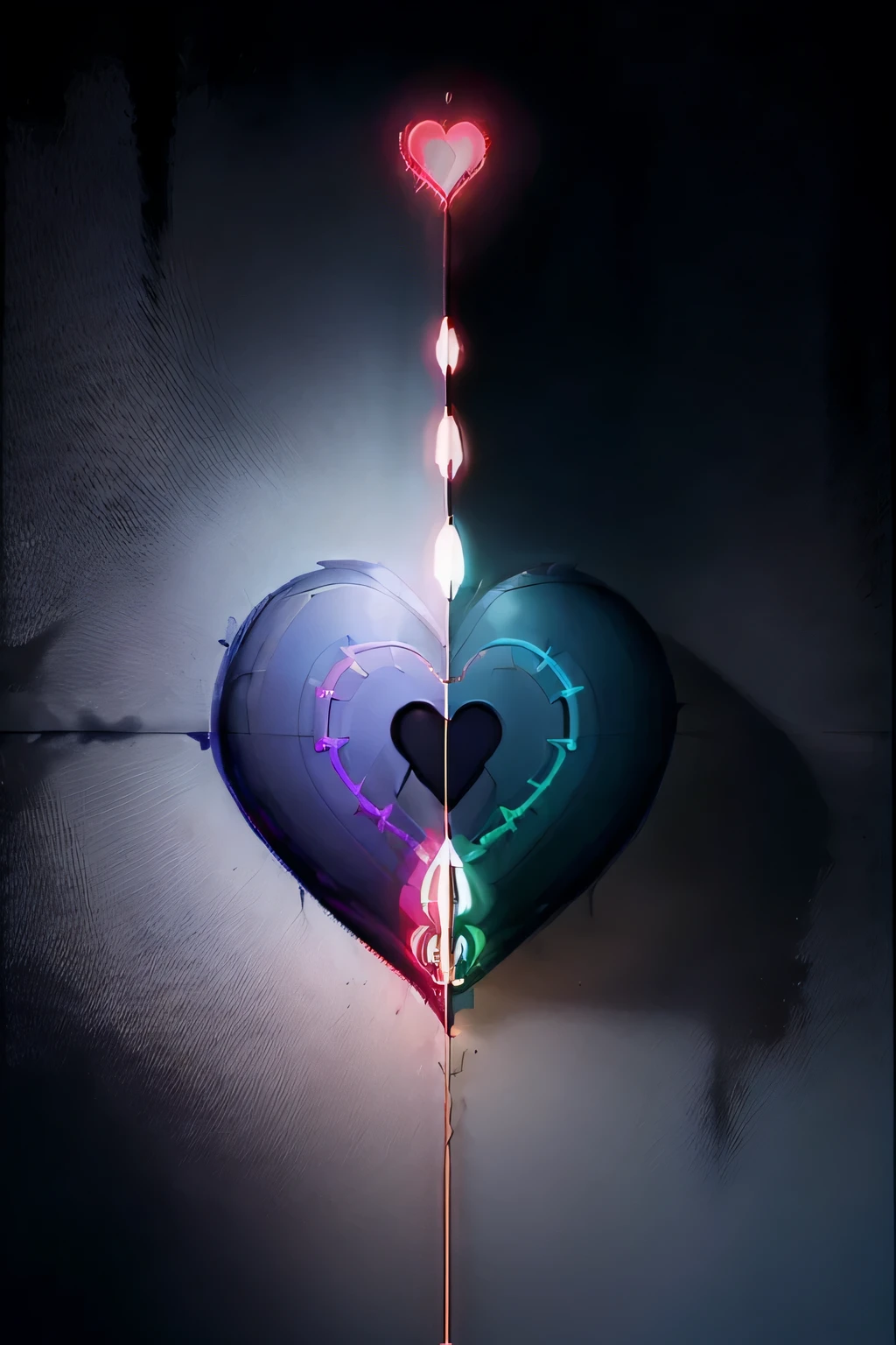 desenvolva uma imagem impactante e apavorante sobre este tema: "Silent Threats: Unlock the Secrets of Your Heart in 2024 before it's Too Late!" It will be used on the cover of a post by a cardiologist warning his patients