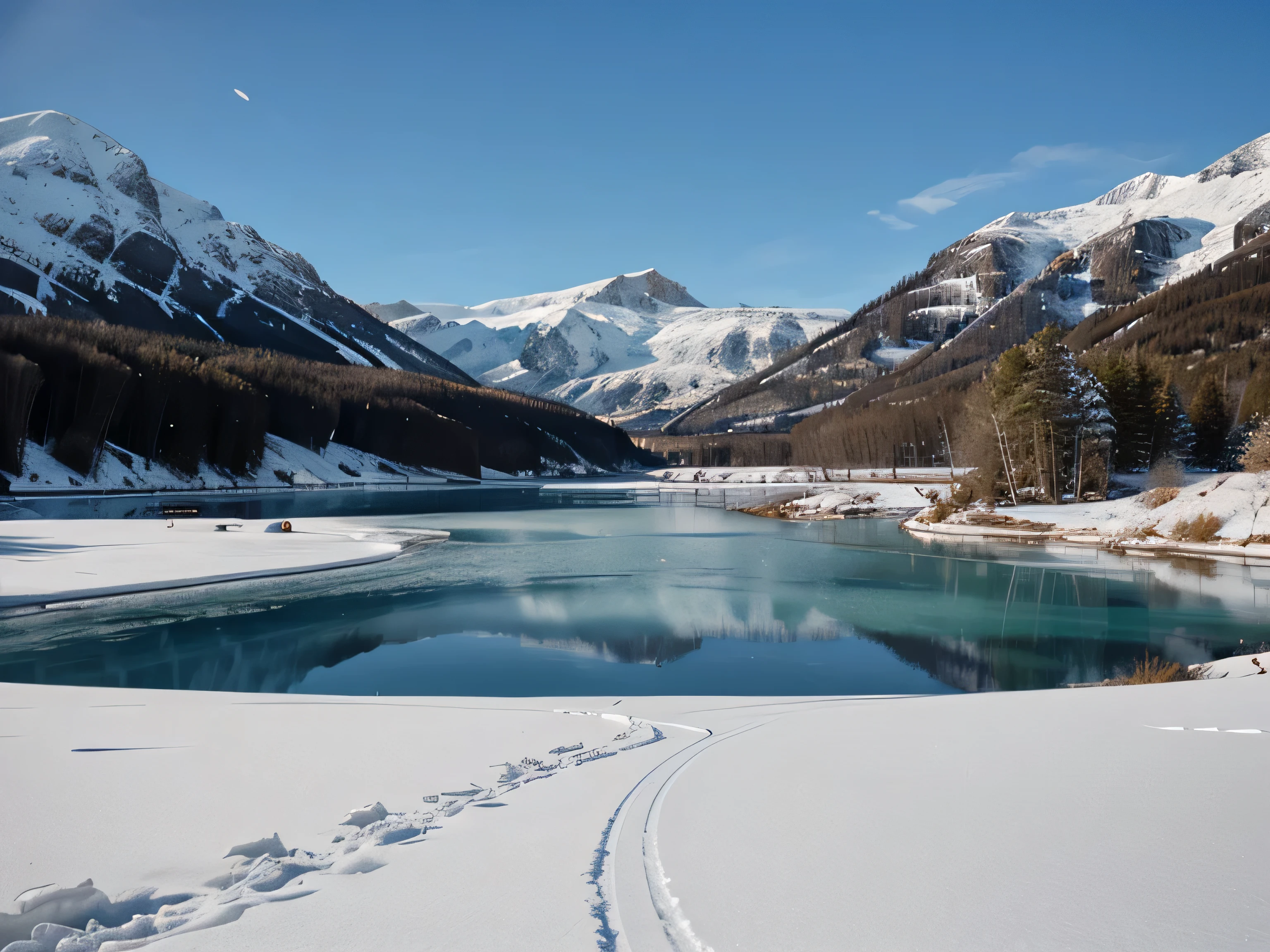 frozen lake