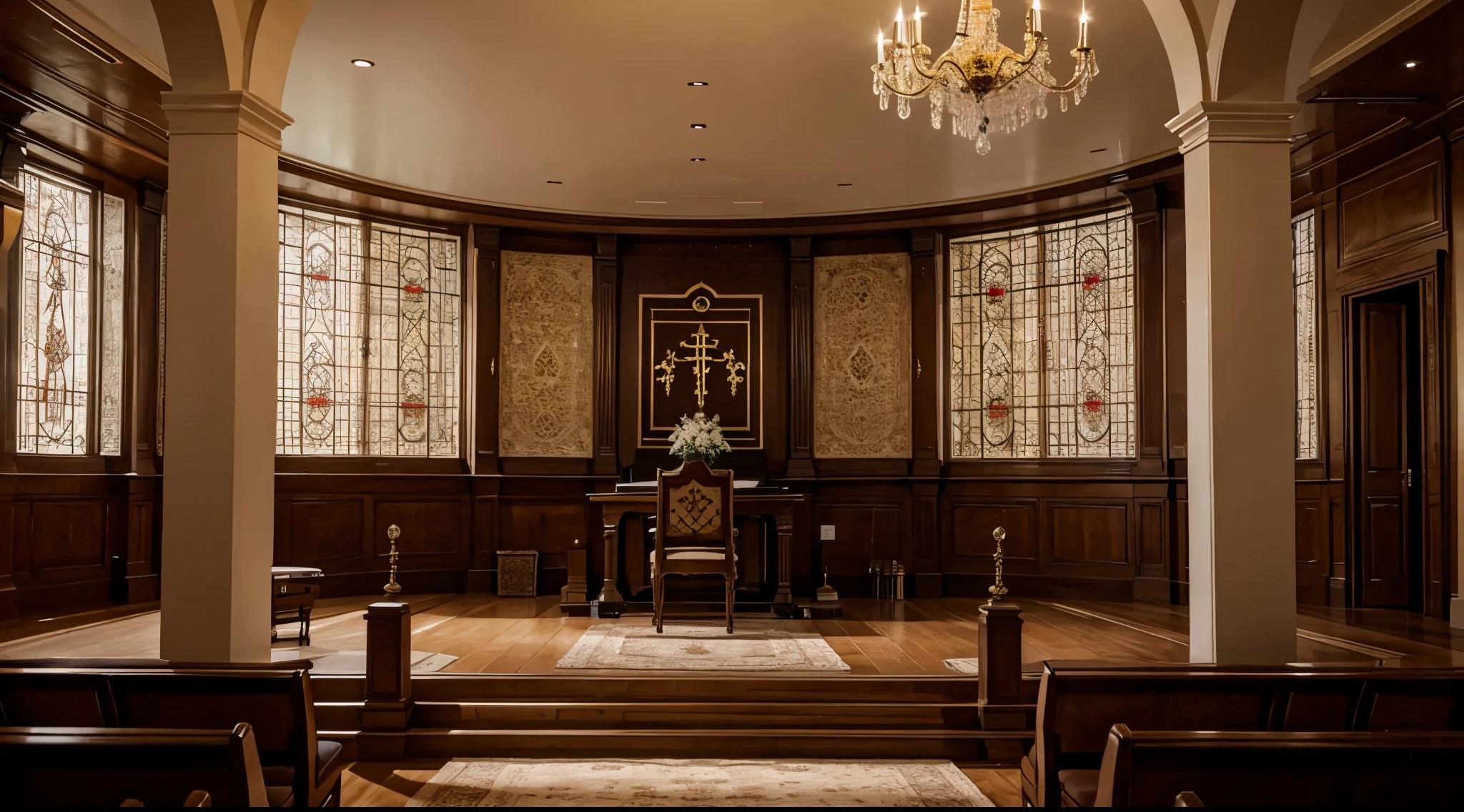 Place for worshipping in a luxury house