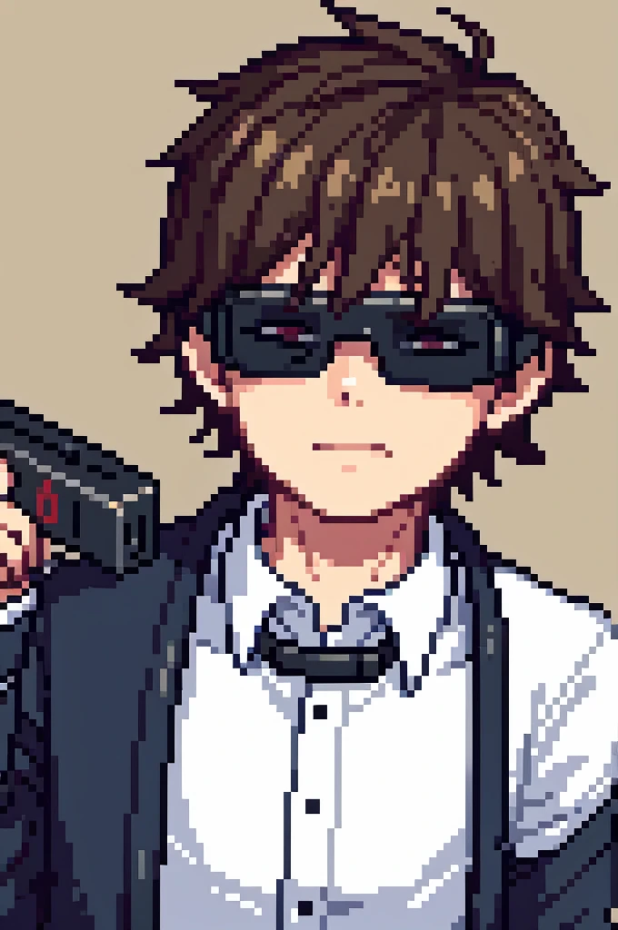 Image of a boy facing front, wearing VR googles