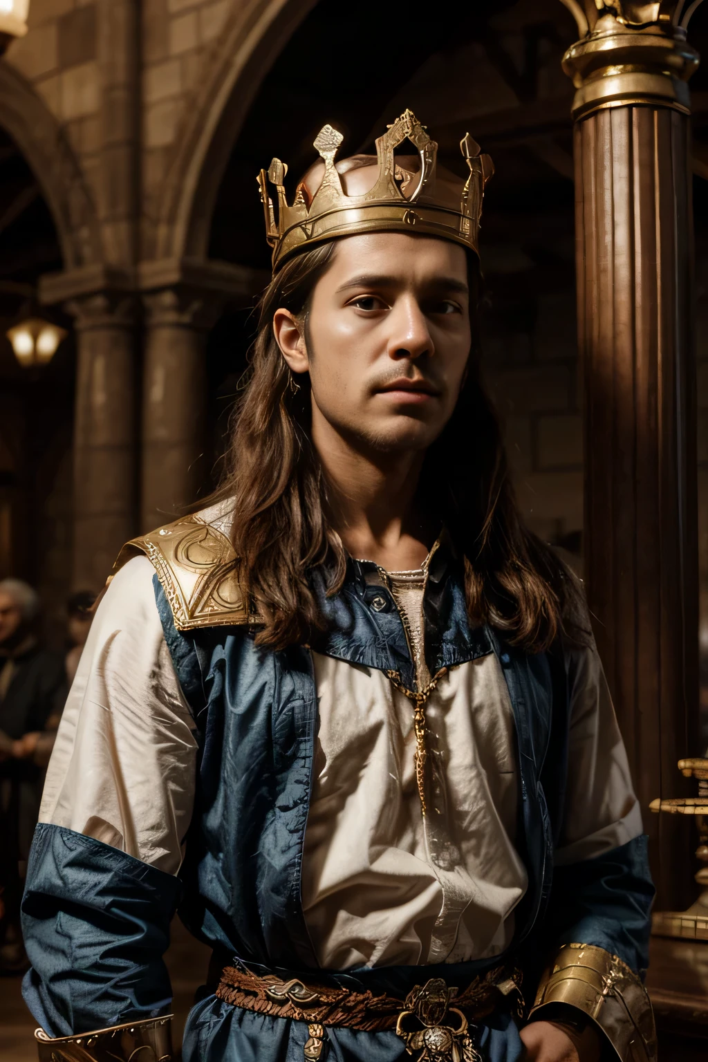 Image of a generous king going back to ancient century. He is generous, powerful and strong. Generate 3 4 images