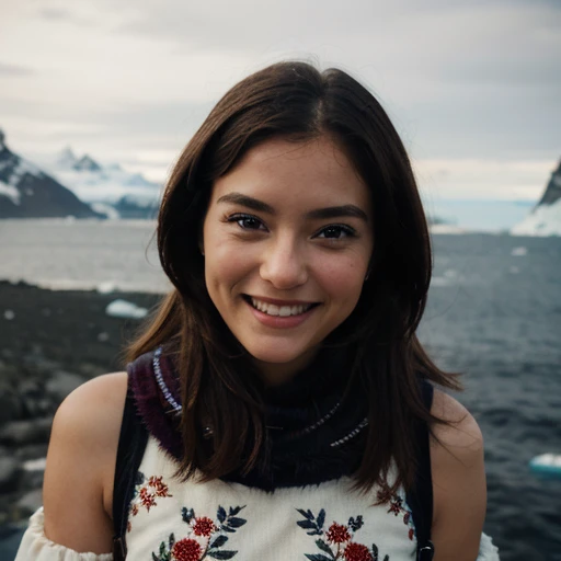 Sarah Margaret Qualley in New Zealand and naked with a smile
