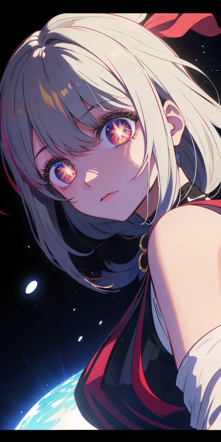 (obra maestra: 1.2, Mejor calidad), (ojos finos y hermosos: 1.2), (Fondo de pantalla CG Unity 8K muy detallado, obra maestra, Mejor calidad, Ultra detalle, mejores sombras), (antecedentes detallados), (Hermoso detalle cara, hermosos detalles ojos), Alto contraste, (mejor iluminacion, extremadamente delicado y hermoso), 1 chica, (Pintura de color salpicada sobre fondo transparente, dulux,)), dynamic angle, hermosos detalles brillan, cuerpo completo, Doble cola de caballo pelo blanco, ojos morados,