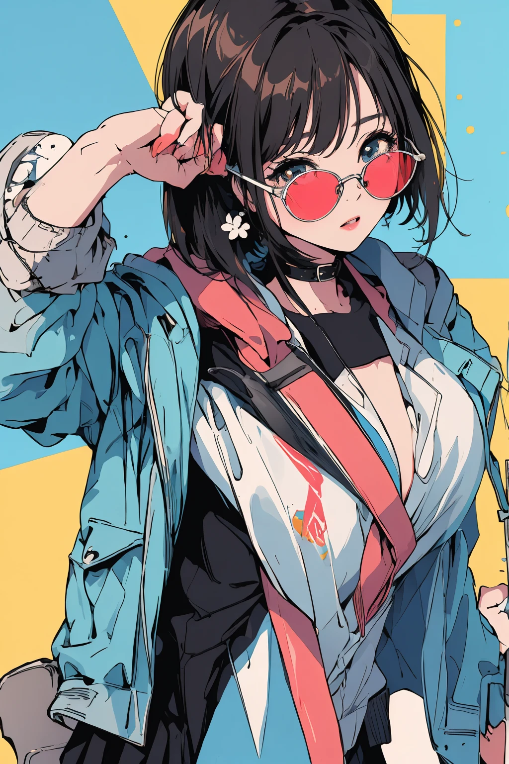 (masterpiece:1.2), Highest quality,Pixiv,Rebellious girl,Portraiture,
