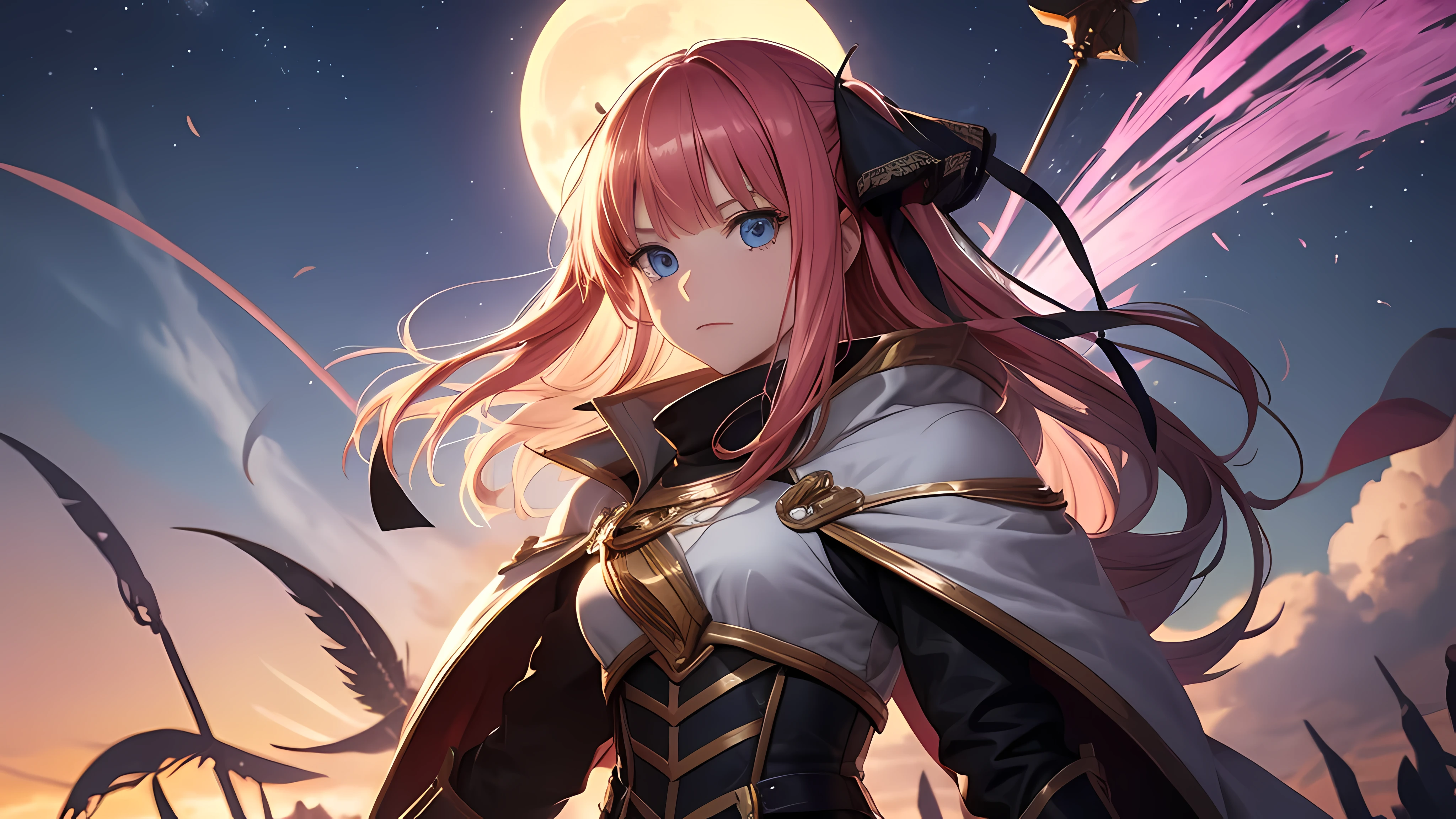 Nino Nakano ,armadura , luz de luna