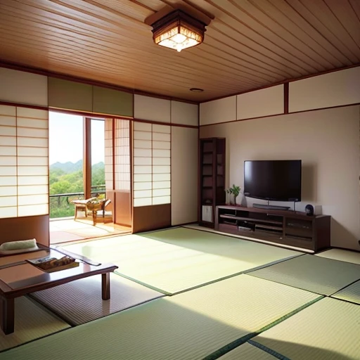 Detailed Japanese living room interior decoration drawings