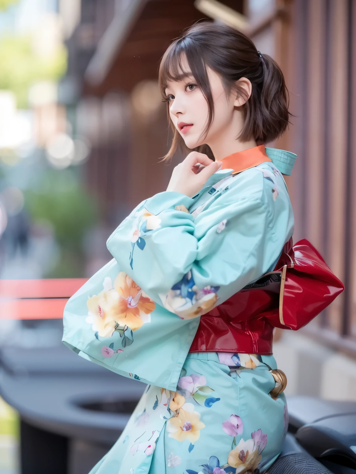 (Best quality, 8k, 32k, Masterpiece, UHD:1.2) "Produce a captivating art piece featuring a girl with a stylish bob haircut, illuminated by dramatic and cinematic lighting that accentuates the contours of her face and hair. Create an atmosphere that exudes intrigue and depth, with shadows and highlights playing a central role in defining the scene. The lighting should emphasize the girl's features and add an extra layer of drama to the composition, making it visually striking and evoking a sense of mystery and allure."