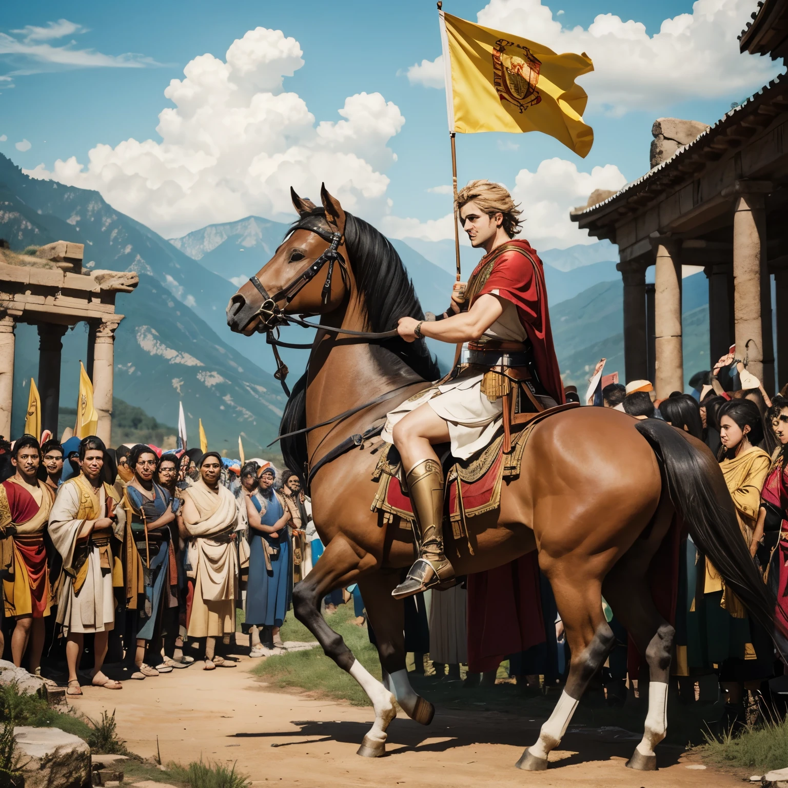 「The man who changed the ancient world、Alexander the Great。his legend is、356 BC、Starting from the birth in Macedonia。」