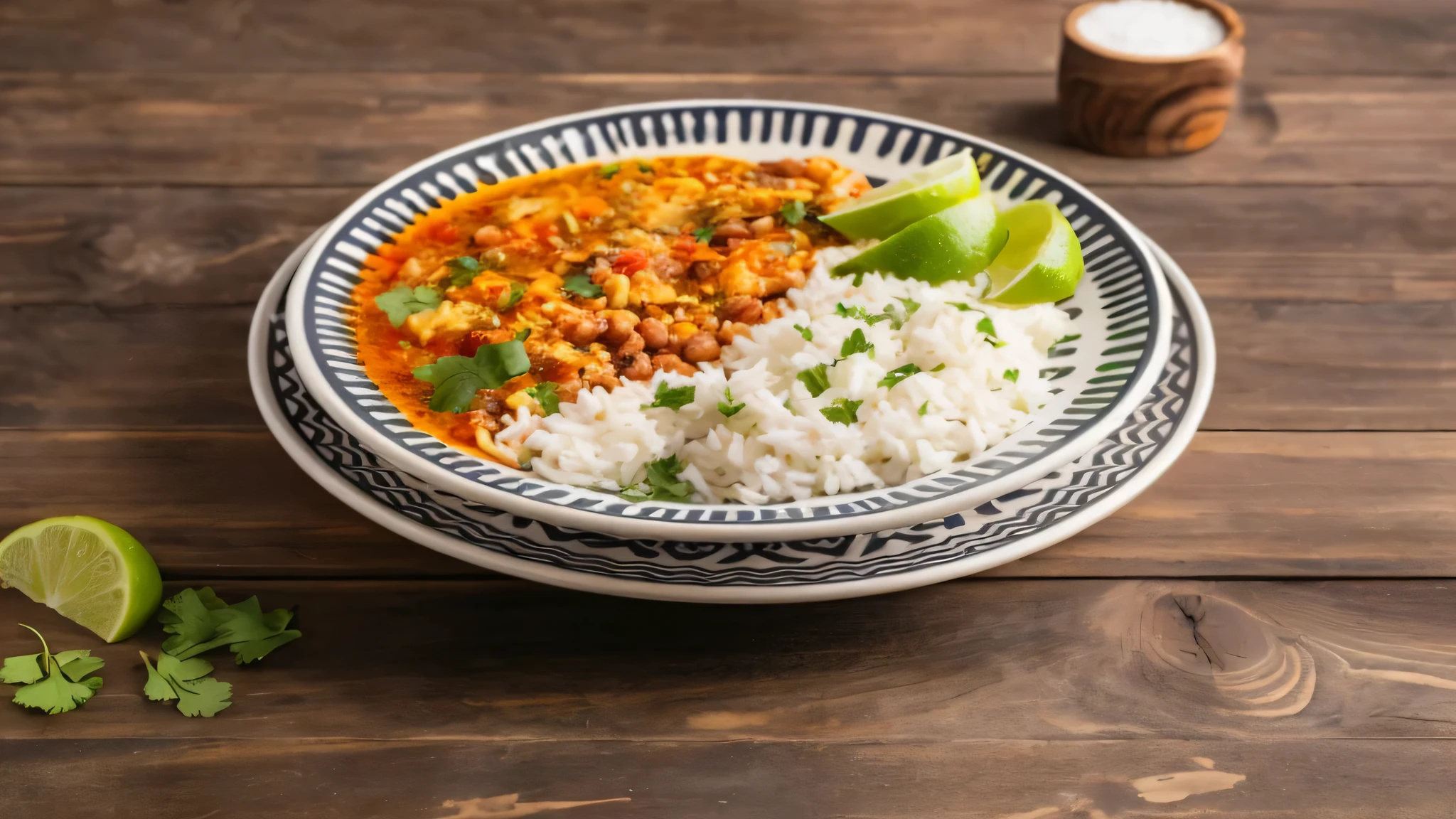 criar uma imagem realista, tamanho 1080x1350 pixels, 9:16, depicting a typical Brazilian rice and beans dish. Make sure the composition highlights textures, cores, e detalhes da comida, capturing the essence of this traditional Brazilian meal. Focus on making the image visually appealing and true to life.