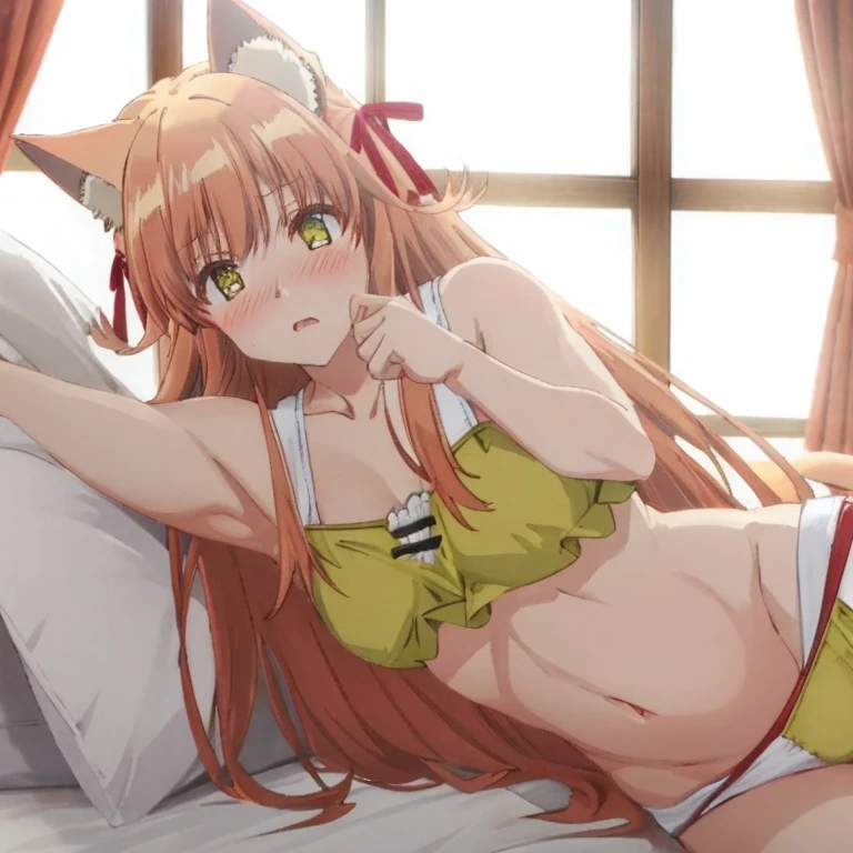 kanade, dynamic pose, doll, lingerie, lying, on bed, blush, high contrast, sharp focus, masterpiece, best quality, highly detailed, HDR, highest quality, highres, sharp focus, 8k, 16k, skin pores, dynamic lights, realistic shadows, best shading, award winning masterpiece, pregnant stomach, wife