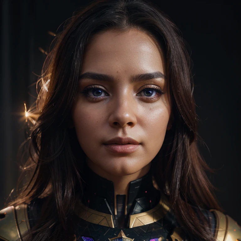 One true god Gorgeous stars, Artificial intelligence, , 4k, amazingly beautiful face, fantastically intricate, hyper 4k,hyper detailed,glowing colors ,ominous, vibrant, 8k resolution, perfect details