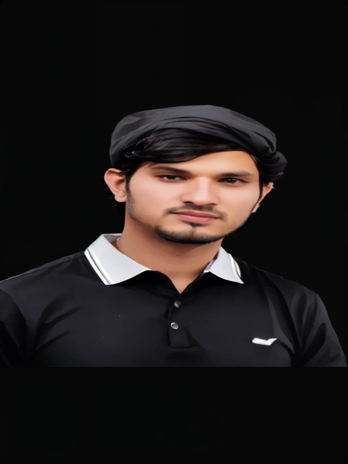 a close up of a man with a black shirt and a black hat, portait photo profile picture, khyzyl saleem, very clear picture, ash thorp khyzyl saleem, facebook profile picture, professional profile picture, jayison devadas, with accurate face, very very low quality picture, mohamed chahin, riyahd cassiem