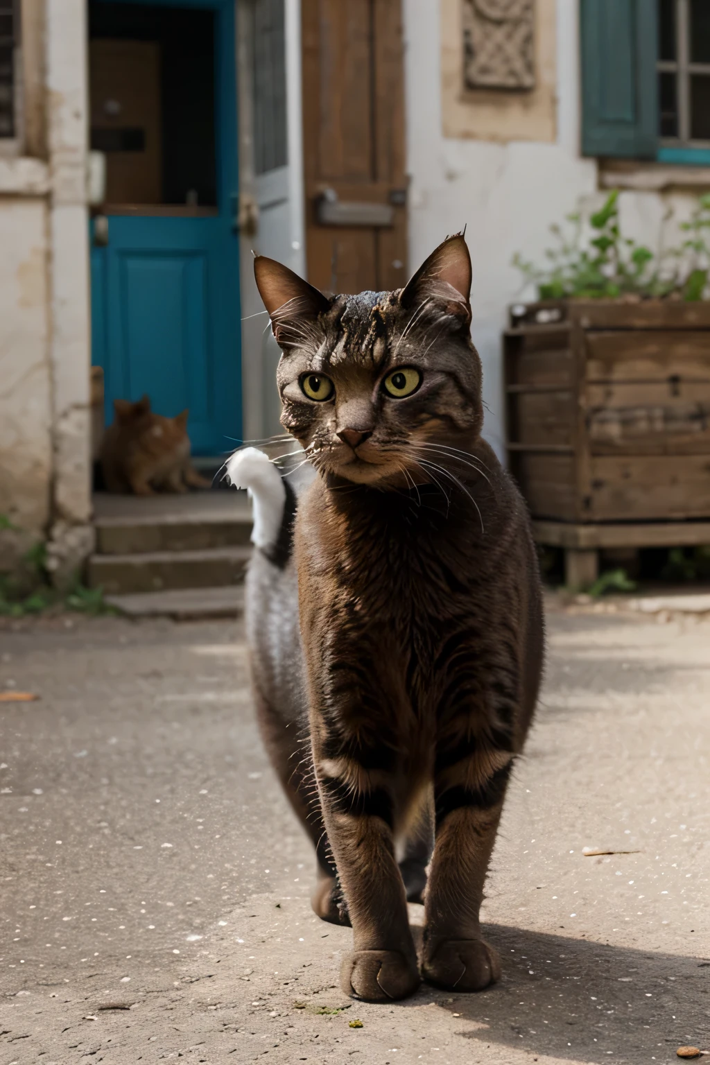 a cat stol a fish and run away muslim