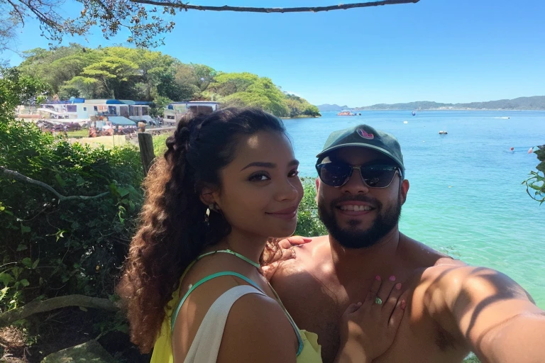There's a Man and a Woman Taking a Selfie at the Water's Edge, malika favre, postagem no reddit, karolina cummings, Tyler Edlin e Natasha Tan, powder Nándor Katona, Thomas Danthony e Malika Favre, Andreia Rocha, postagem no Facebook, Postagem de 4k, Postagem 4k, com um parceiro pirata do sexo masculino, romantic disney style vacation photo