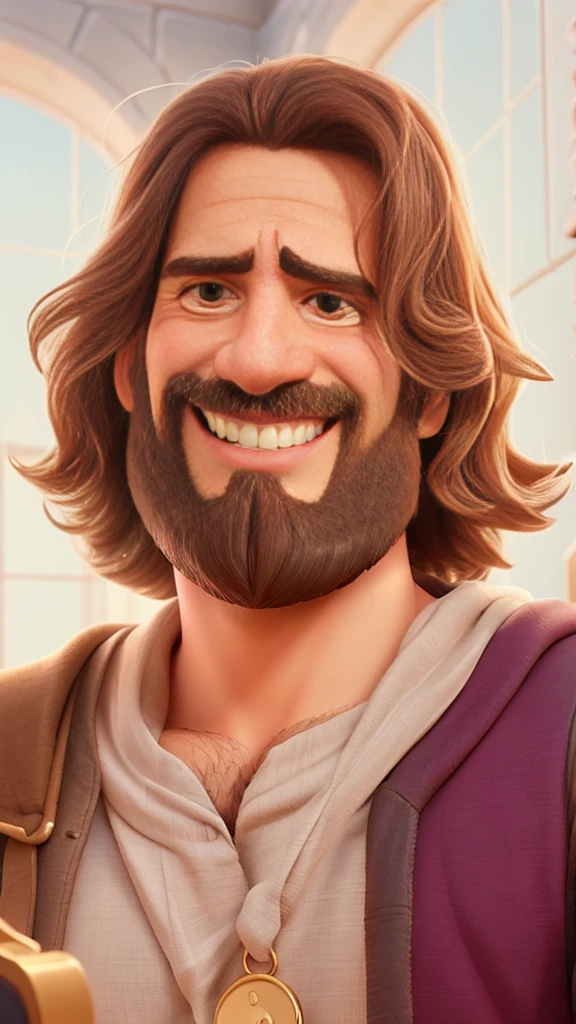 a close up of a cartoon man with a beard and a beard, nicodemus, inspired by Johannes Helgeson, closeup character portrait, close up character, a portrait of the character, character art closeup, character portrait closeup, animated film, character close up, character close-up, character portrait, handsome prince of persia, character - portrait