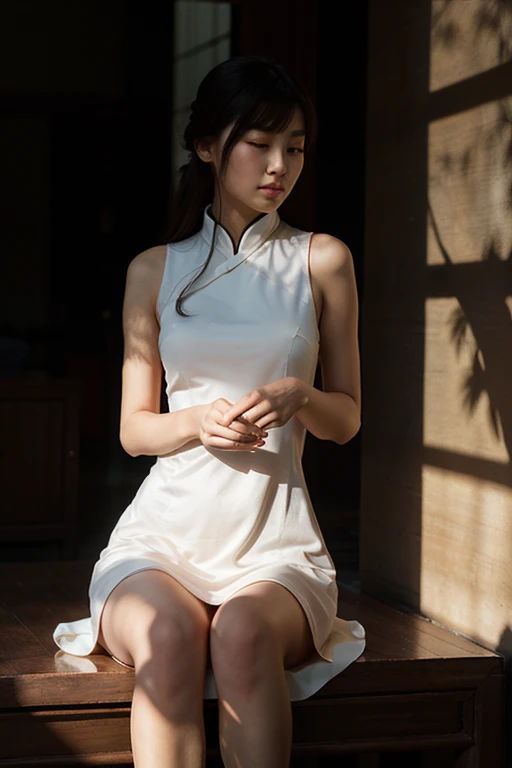 Chinese version of women,
Dress softly,Elegant posture,super high quality,Delicate light and shadow,
photoreality,