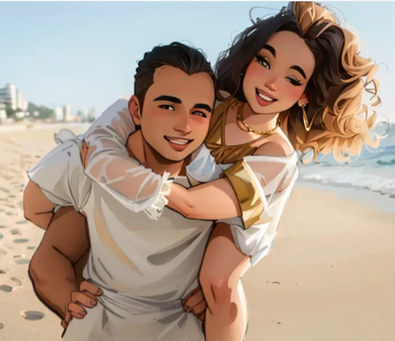 Homem carregando uma mulher nas costas na praia, smiling casal, happy casal, imagem de perfil, casal, Masculino e feminino, estilo de vida, postagem no instagram, data, imagem de perfil, romantic casal, postagem no reddit, casal pose, garota atraente, homem e mulher, despreocupado, homem e mulher, diverso, artistic interpretation, lovely casal, foto do instagram, na praia