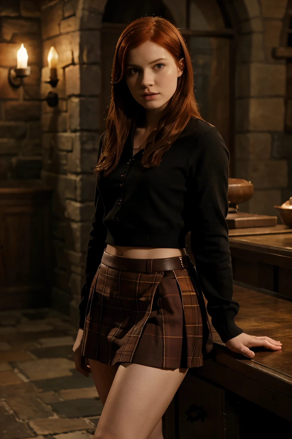 Ginny Weasley, Howarts, sexy, skirt