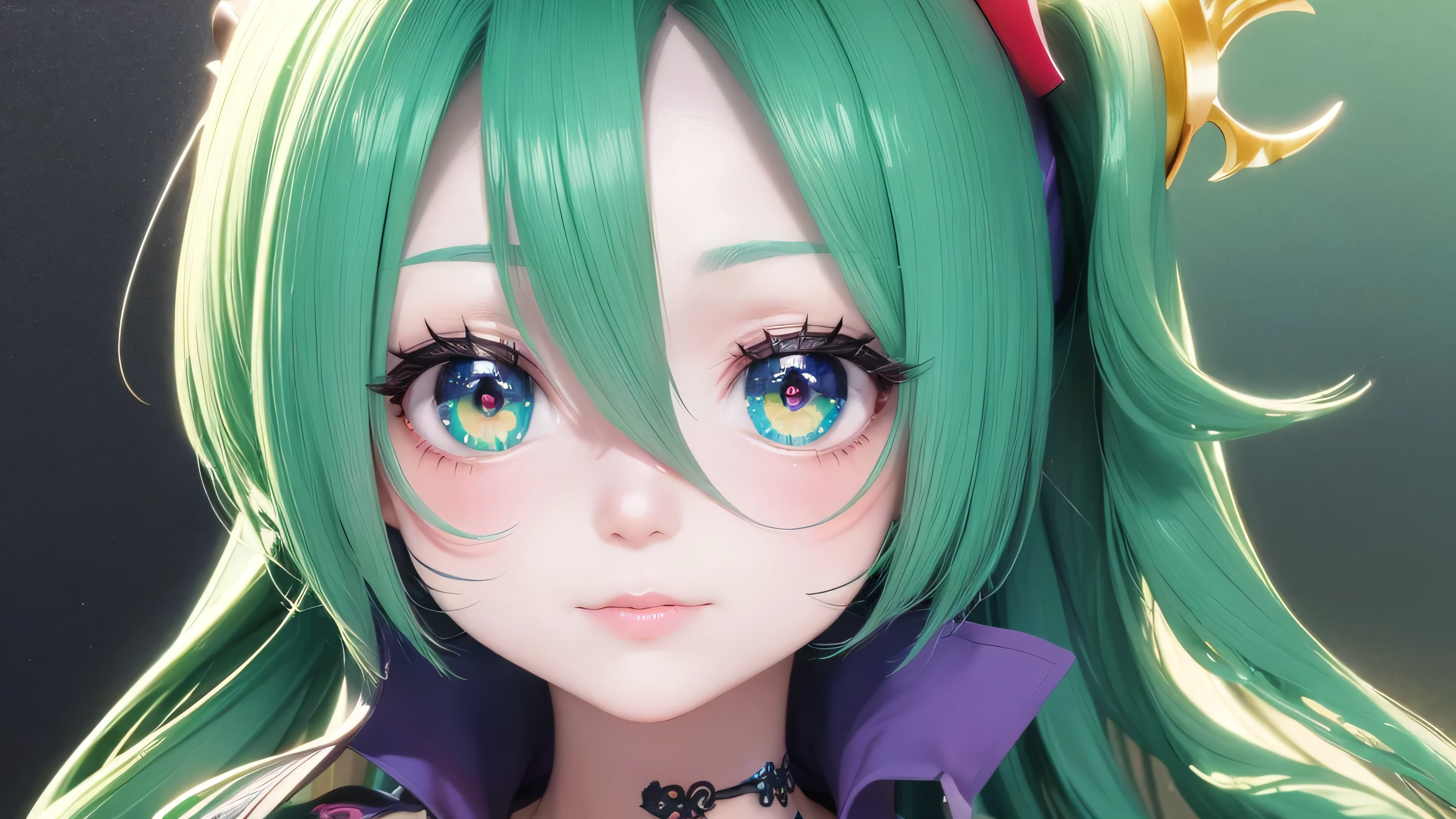 (obra de arte) (ultrarealista) menina de anime, coringa, fantasia