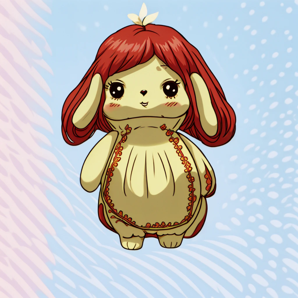 there a cartoon coelhinho with a big ears and arms up and a bow on its head, cute anthropomorphic coelhinho, pelúcia, cute personagem, with long floppy coelho ears, anthropomorphic coelho, criatura fofa da floresta, coelho, original chibi coelhinho girl, lop orelhudo, ralé_personagem, criatura fofa, with big coelho ears, coelhinho girl, coelho_coelhinho