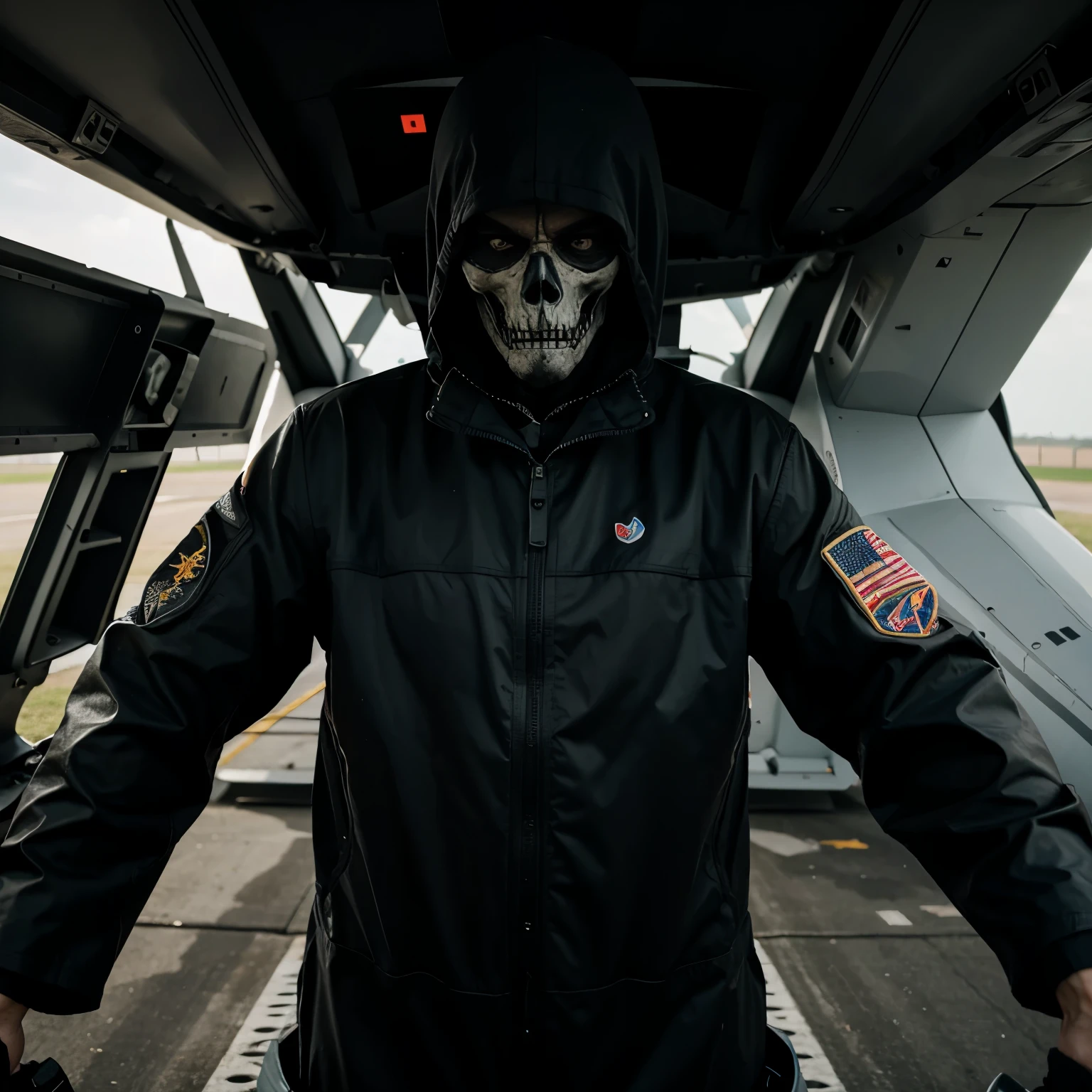 the grim reaper as a fighter pilot