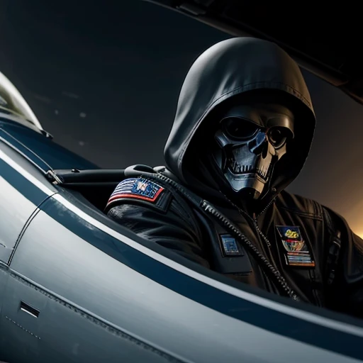 a USAF fighter pilot as the grim reaper