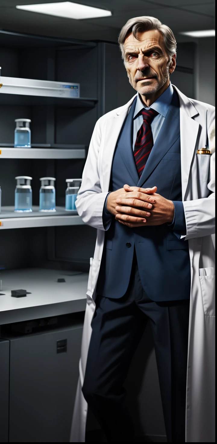 Man in lab coat, Evil Doctor, Supervillain, Templar modern times.