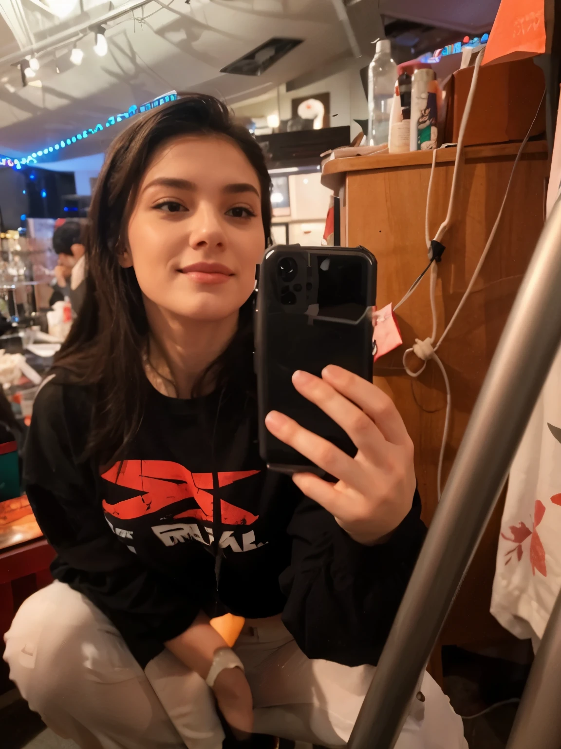 Make her shirt more see through